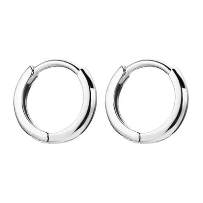 2PCS Stainless Steel Minimal Hoop Earrings Crystal Zirconia Small Huggie Thin Cartilage Earring Helix Tragus Piercing Jewelry